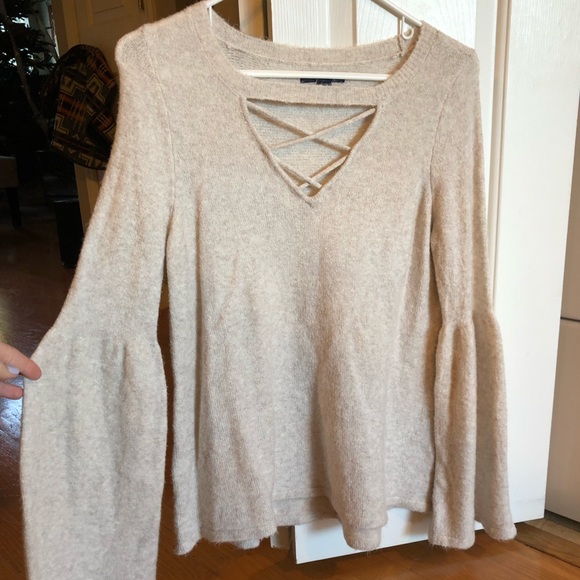 SOFT A&E Bell Sleeve Sweater - Picture 2 of 3